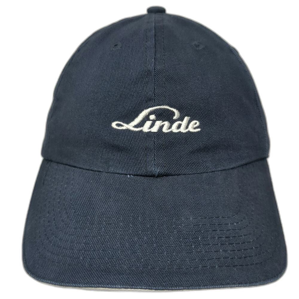 Linde Industrial Gas Baseball Cap Blue One Size Cotton Embroidered Slideback Hat
